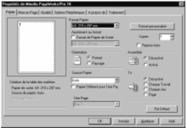 KONICA MINOLTA PP18N - Utilisation du pilote d'imprimante sous windows 95/98/nt 4.0 - 1