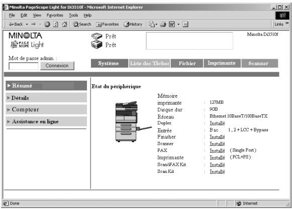 KONICA MINOLTA SU23 - Connexion en mode Administrateur - 1