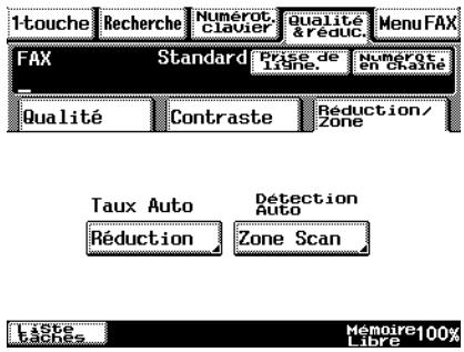 KONICA MINOLTA SU23 - Onglet Réduction/Zone - 1