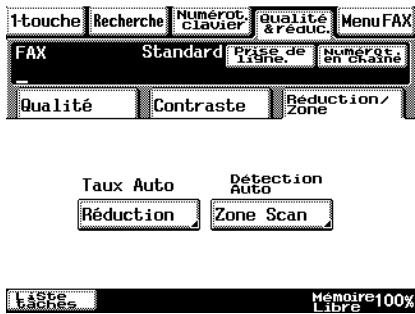 KONICA MINOLTA SU23 - Onglet Réduction/Zone - 1