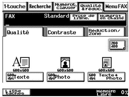 KONICA MINOLTA SU23 - Onglet Qualité - 1