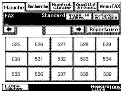 KONICA MINOLTA SU23 - Taper le numéro du code 1-Touche du destinataire - 2