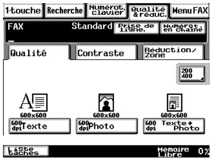 KONICA MINOLTA SU23 - Onglet Qualité - 1