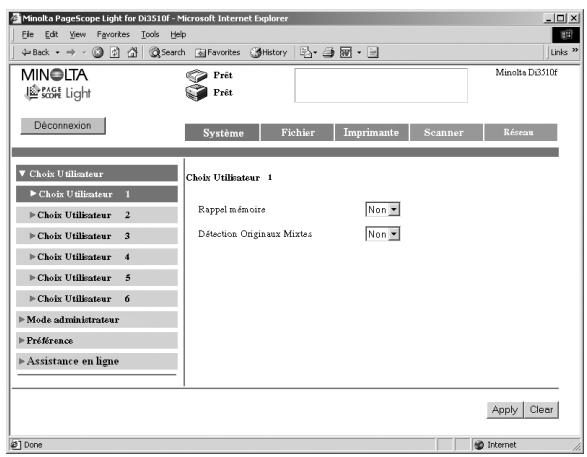 KONICA MINOLTA SU23 - Pour vous déconnecter, appuyez sur le bouton [Déconnexion]. - 1