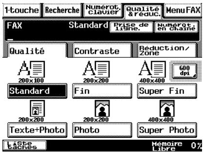 KONICA MINOLTA SU23 - Onglet Qualité - 1