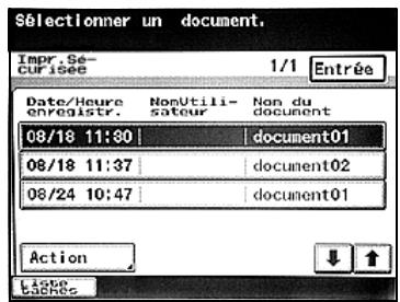 KONICA MINOLTA BIZHUB 250 PH2 5 BOX - Vérifier les paramètres d'Impression Sécurisée ( quand "Sécurité renforcée" est réglé sur "Oui") - 5