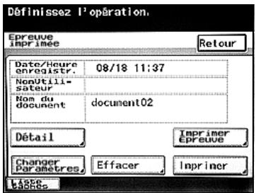 KONICA MINOLTA BIZHUB 250 PH2 5 BOX - Imprimer une épreuve à partir du panneau de contrôle de l'appareil - 3