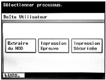 KONICA MINOLTA BIZHUB 250 PH2 5 BOX - Vérifier les paramètres d'Impression Sécurisée ( quand "Sécurité renforcée" est réglé sur "Oui") - 1