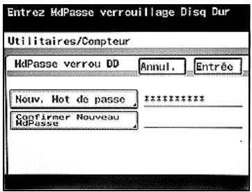 KONICA MINOLTA BIZHUB 250 PH2 5 BOX - Appuyez sur [Confirmer Nouveau MdPasse], tapez à nouveau le mot de salle et appuyez ensuite sur [Entrée]. - 1