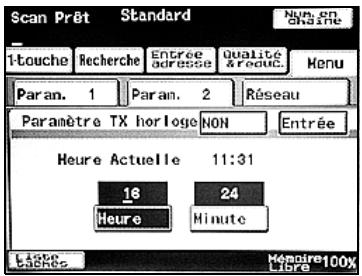 KONICA MINOLTA BIZHUB 250 PH2 5 BOX - Spécifier le paramètre Param. TX horloge - 2
