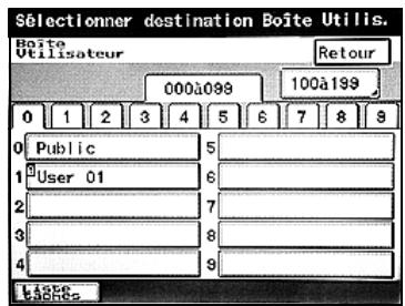 KONICA MINOLTA BIZHUB 250 PH2 5 BOX - Pour rechercher une boite parmi les index - 3