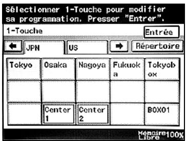 KONICA MINOLTA BIZHUB 250 PH2 5 BOX - Modifier/supprimer un destinataire 1-Touche - 1