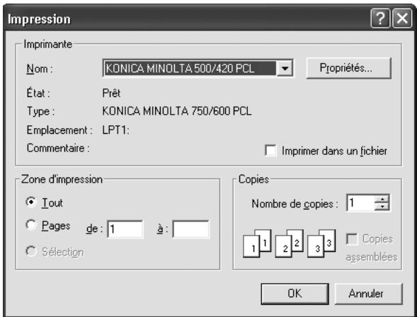 KONICA MINOLTA BIZHUB 420 BOX - Pour imprimer un document - 3