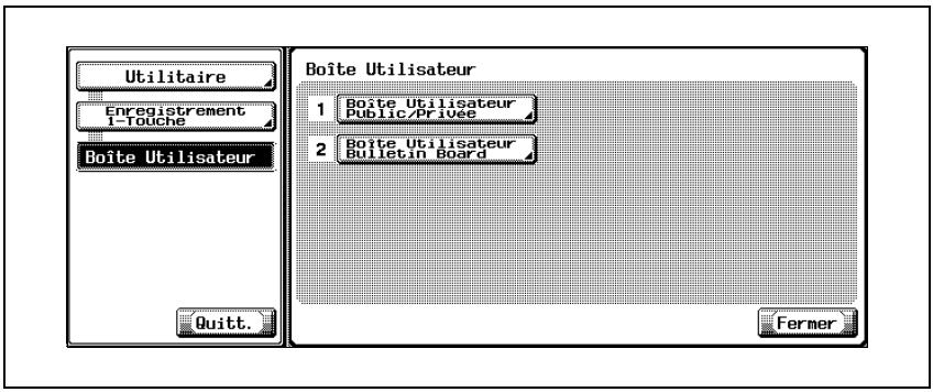 KONICA MINOLTA BIZHUB 420 BOX - Enregistrement de boîte de réception confidentielle (si le disque dur en option est installé) - 4