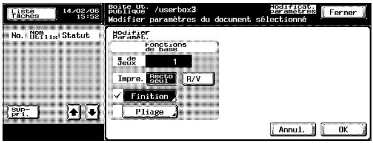 KONICA MINOLTA BIZHUB 420 BOX - Spécifiez les paramètres de piège - 1