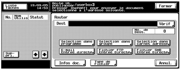 KONICA MINOLTA BIZHUB 420 BOX - Appuyez sur [e-mail entreeDirecte] - 1