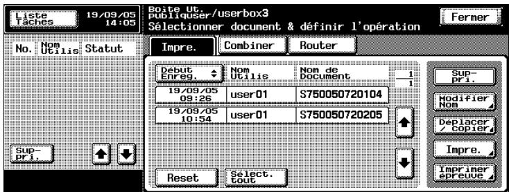 KONICA MINOLTA BIZHUB 420 BOX - Appuyez sur [combiner] - 1
