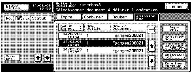 KONICA MINOLTA BIZHUB 420 BOX - Pour sélectionner une destination dans un groupe - 1
