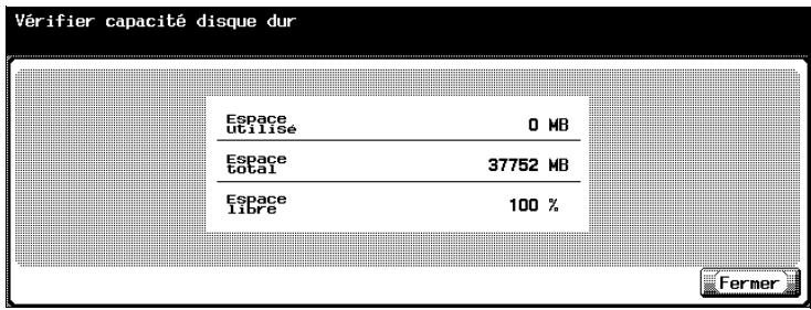 KONICA MINOLTA BIZHUB 420 BOX - Pour vérifier l'espace du disque dur - 2