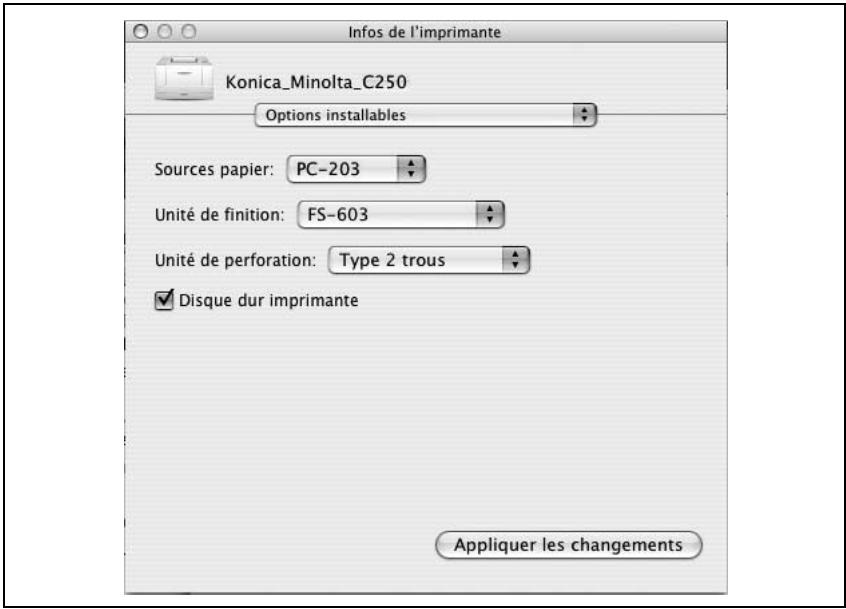 KONICA MINOLTA BIZHUB C250P - Spécifier les paramètres - 1