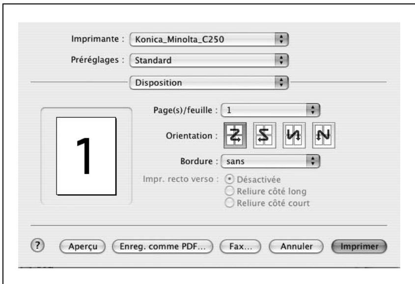 KONICA MINOLTA BIZHUB C250P - Imprimer plusieurs pages sur une seule page (disposition) - 1