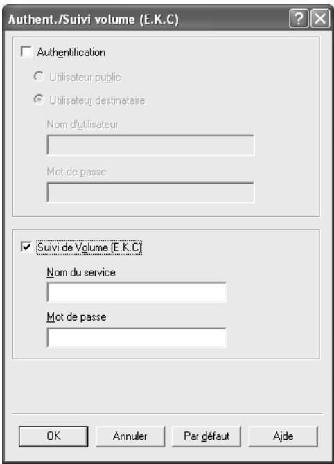 KONICA MINOLTA BIZHUB C250P - Spécifier les paramètres de suivi de volume (e. k. c.) - 1