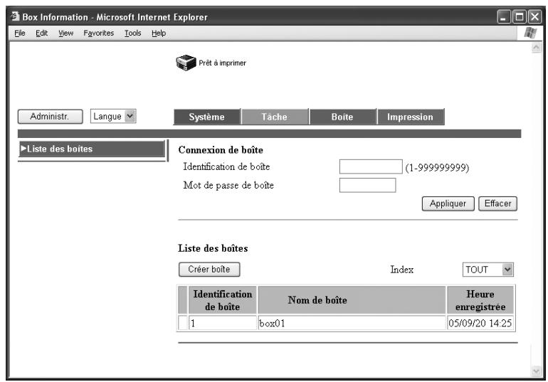 KONICA MINOLTA BIZHUB C250P - Créer boite - 1