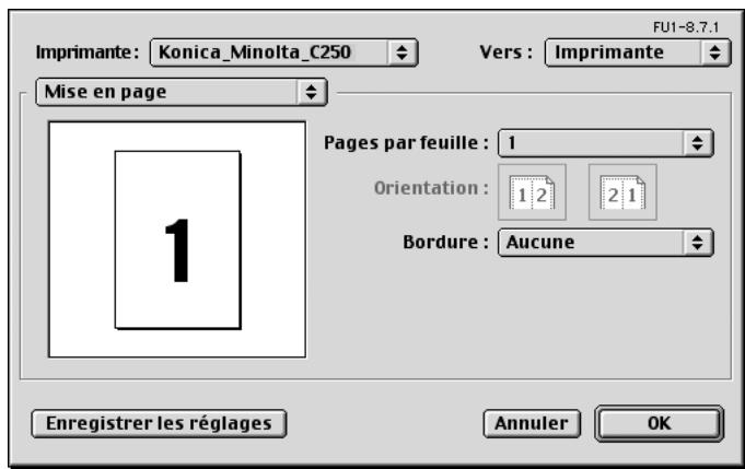 KONICA MINOLTA BIZHUB C250P - Imprimer plusieurs pages sur une seule page (mise en page) - 1