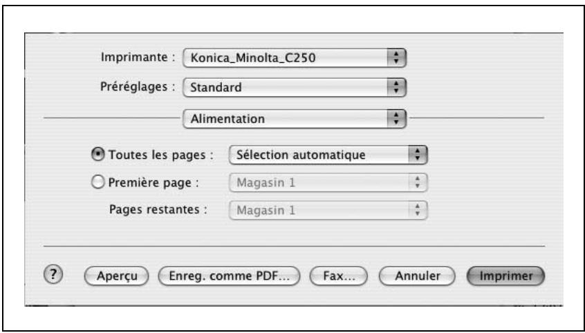 KONICA MINOLTA BIZHUB C250P - Alimentation - 1