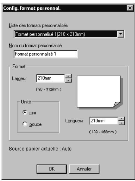 KONICA MINOLTA BIZHUB C250P - Spécifier un format personnalisé - 1