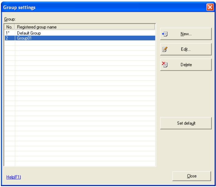 KONICA MINOLTA BIZHUB C30P - Display the Group settings screen. - 1