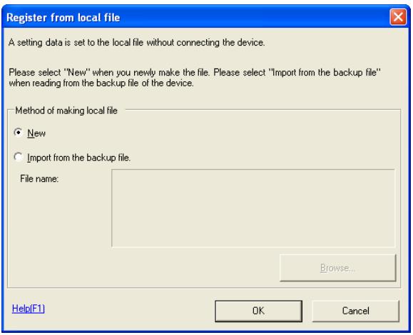 KONICA MINOLTA BIZHUB C30P - Click Register from local file. - 1
