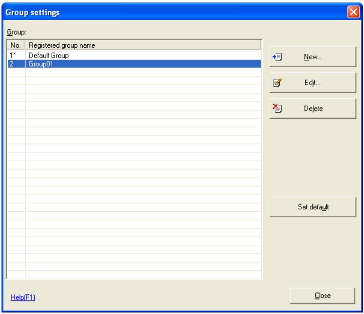 KONICA MINOLTA BIZHUB C30P - Display the Group settings screen. - 1