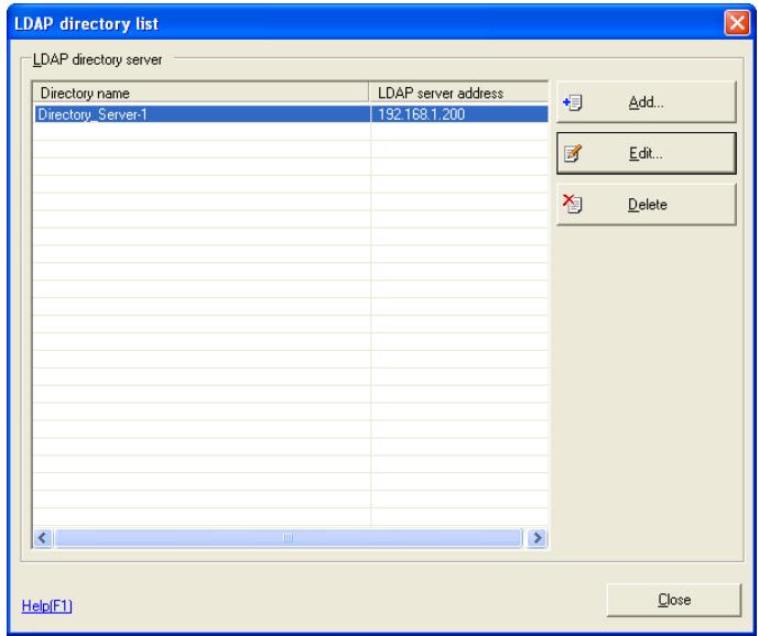 KONICA MINOLTA BIZHUB C30P - Display the LDAP directory list screen. - 1