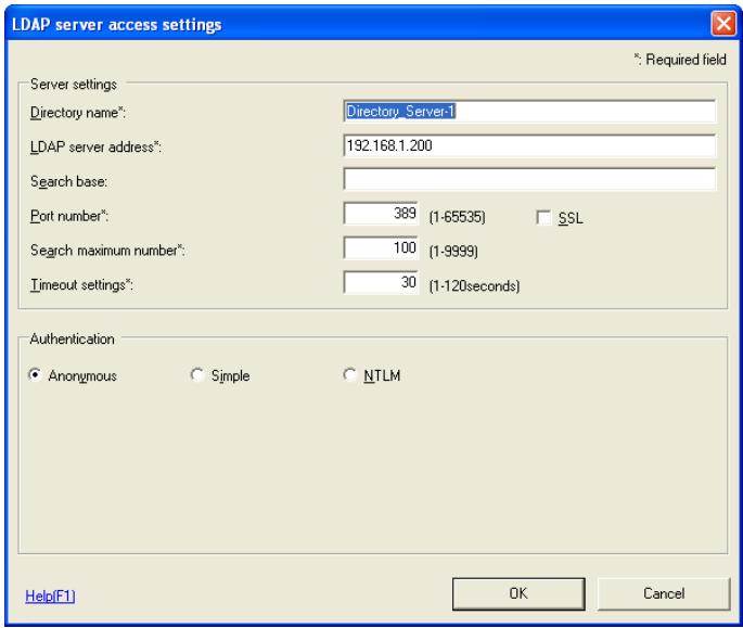 KONICA MINOLTA BIZHUB C30P - Display the LDAP directory list screen. - 2