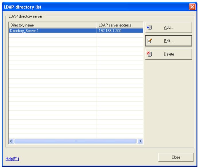 KONICA MINOLTA BIZHUB C30P - Display the LDAP directory list screen. - 1
