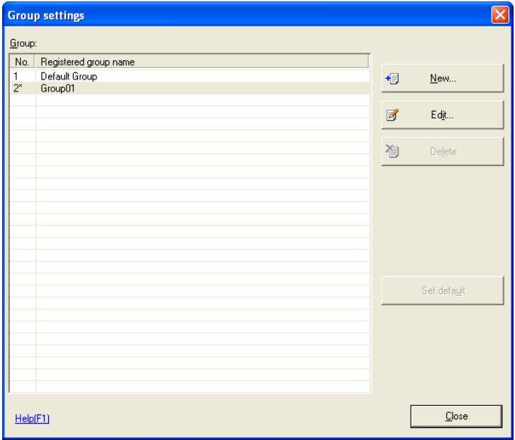 KONICA MINOLTA BIZHUB C30P - Display the Group settings screen. - 2