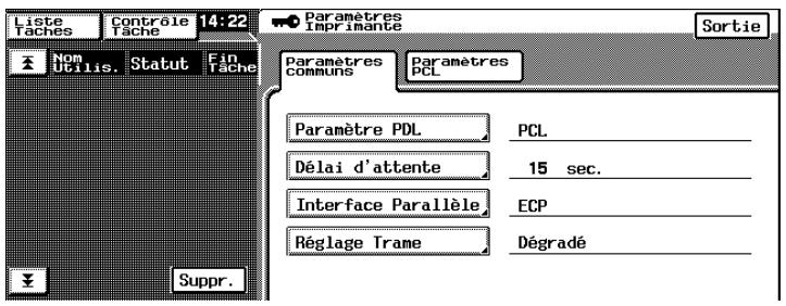 KONICA MINOLTA C350 PC - Configuration de l'interface parallèle - 1