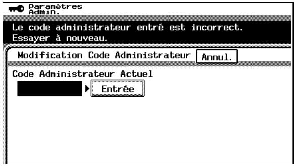 KONICA MINOLTA C350 UTILISATION EXPERTE - Paramétrage de la fonction “Modification Code Administrateur” - 2