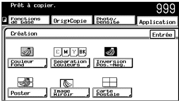 KONICA MINOLTA C350 UTILISATION EXPERTE - Sur l'écran Création, appuyez sur [Poster]. - 1