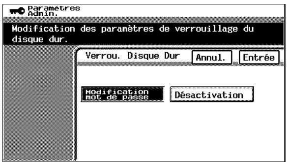KONICA MINOLTA C350 UTILISATION EXPERTE - Appuyez sur [Modification mot de passe]. - 1