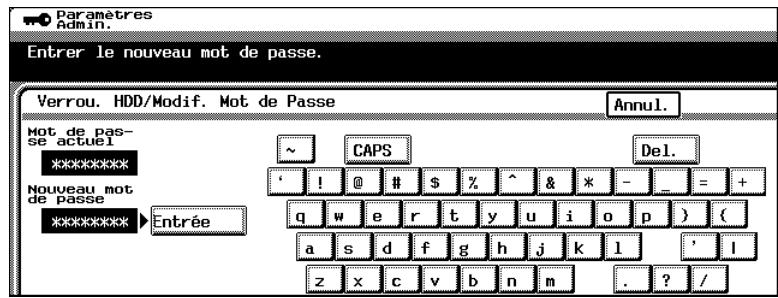 KONICA MINOLTA C350 UTILISATION EXPERTE - Appuyez sur [Modification mot de passe]. - 2