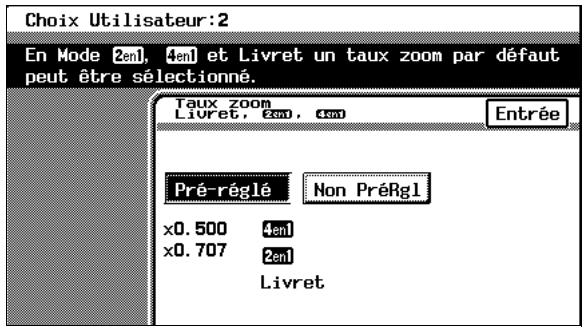 KONICA MINOLTA C350 UTILISATION EXPERTE - Paramétrer la fonction “Taux Zoom Livret, 2en1, 4en1” - 2