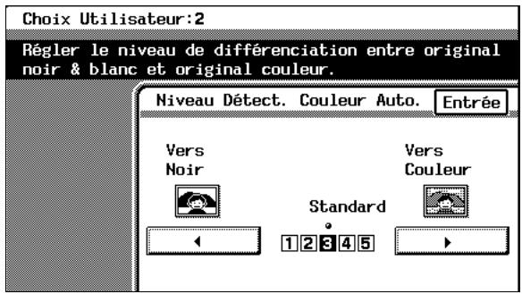 KONICA MINOLTA C350 UTILISATION EXPERTE - Paramétrage de la fonction “Niveau de détection Couleur auto” - 2