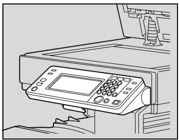 KONICA MINOLTA C350 UTILISATION EXPERTE - Pour régler l'inclinaison du panneau de contrôle - 2