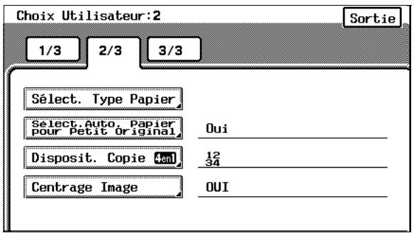 KONICA MINOLTA C350 UTILISATION EXPERTE - Paramétrage de la fonction “Disposit. Copie 4en1” - 1