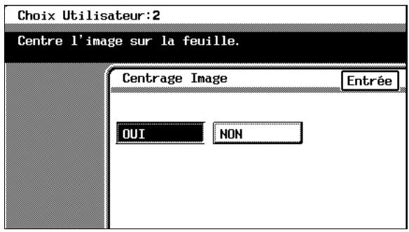 KONICA MINOLTA C350 UTILISATION EXPERTE - Paramétrage de la fonction "Centrage Image" - 2