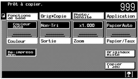 KONICA MINOLTA C350 UTILISATION EXPERTE - Pour spécifier la fonction “Ré-impress Non” - 1
