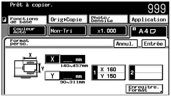 KONICA MINOLTA C350 UTILISATION EXPERTE - Pour définir un format de papier non-standard (personnalisé) - 1