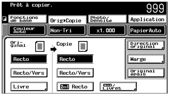 KONICA MINOLTA C350 UTILISATION EXPERTE - Sélection des paramètres Copie - 1